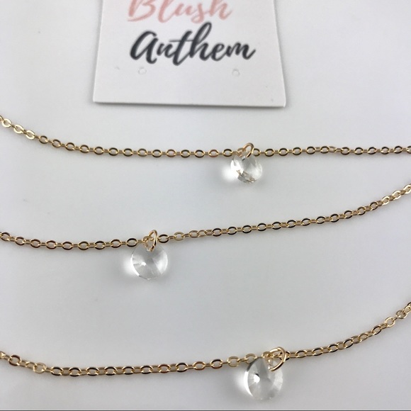 3 for $25⚡️3 layer acrylic crystal necklace - Picture 8 of 8